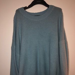 women’s baby blue sweater